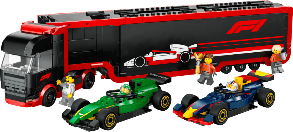 F1 Truck with RB20 & AMR24 F1 Cars Revealed