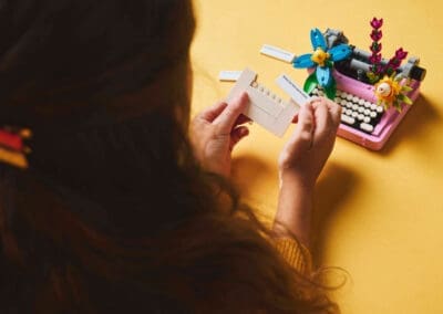 Typewriter with Flowers -