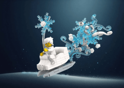 Little Snowflakes Gone Travelling - Ornament Set -