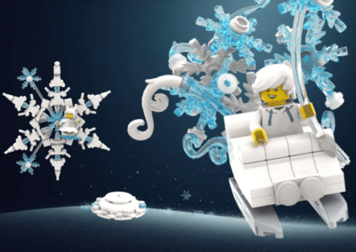 Little Snowflakes Gone Travelling - Ornament Set -