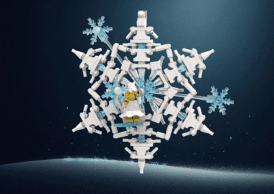 Little Snowflakes Gone Travelling - Ornament Set -