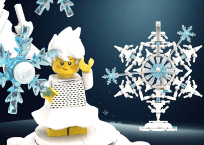 Little Snowflakes Gone Travelling - Ornament Set -