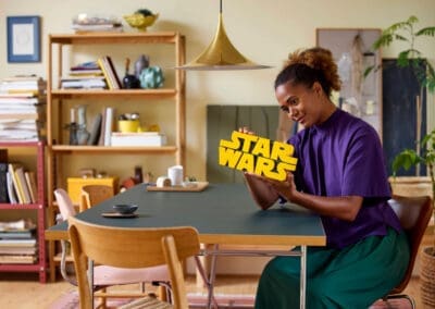 Brick-Built Star Wars Logo -