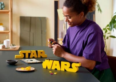Brick-Built Star Wars Logo -
