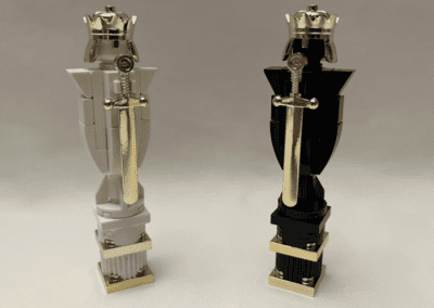 Medieval Chess Set With Storage Drawer -