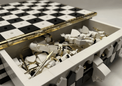 Medieval Chess Set With Storage Drawer -