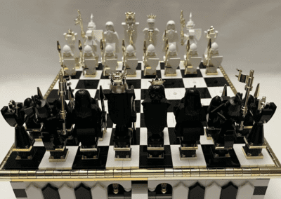 Medieval Chess Set With Storage Drawer -