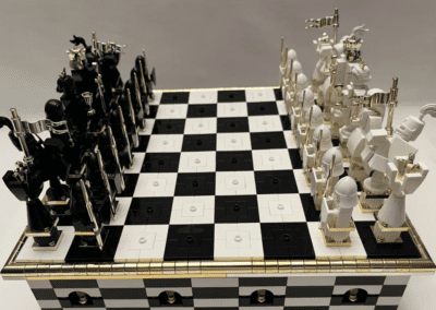 Medieval Chess Set With Storage Drawer -