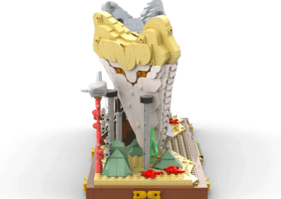 Megalodon Shark Tooth Display -