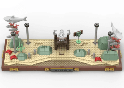 Megalodon Shark Tooth Display -