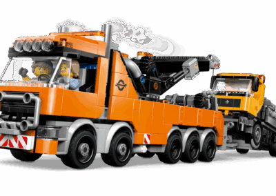 Heavy-Duty Recovery Tow Truck with Crane -