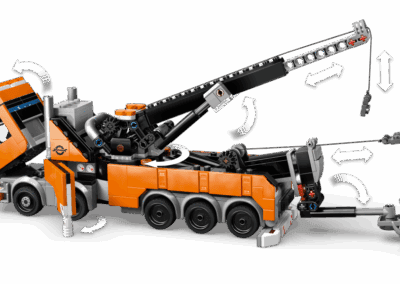 Heavy-Duty Recovery Tow Truck with Crane -