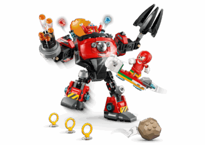 Knuckles vs Dr Eggman Egg Crusher Mech -
