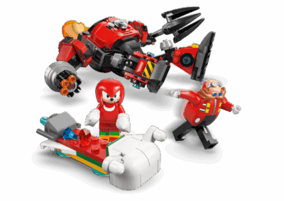 Knuckles vs Dr Eggman Egg Crusher Mech -