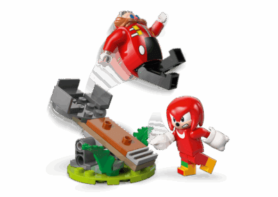 Knuckles vs Dr Eggman Egg Crusher Mech -