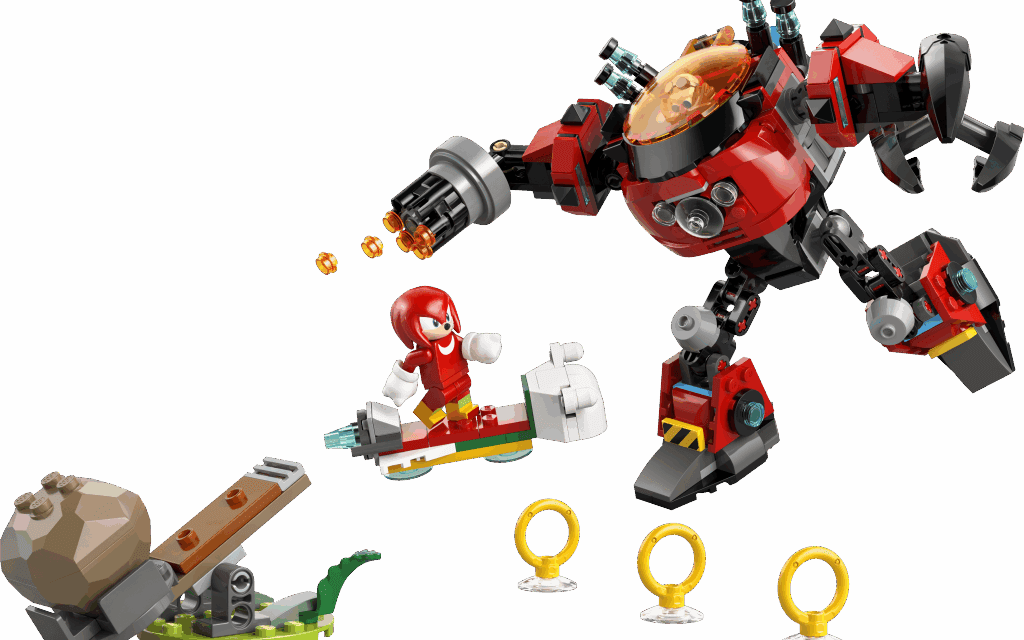 Knuckles vs. Dr. Eggman Egg Crusher Mech Revealed