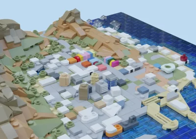 Table Mountain City LEGO Tribute to Cape Town -