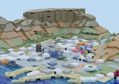 Table Mountain City LEGO Tribute to Cape Town -