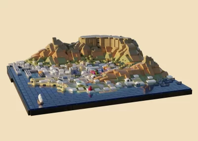Table Mountain City LEGO Tribute to Cape Town -