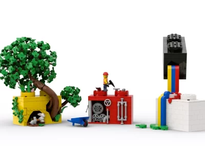 Abstract Brick Sculptures -