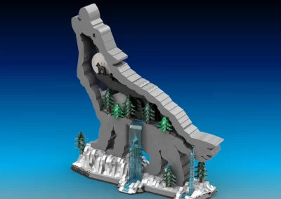 Grey Wolf - Forest Hunter - Statue -