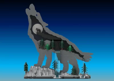 Grey Wolf - Forest Hunter - Statue -