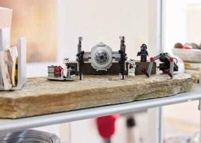 TIE Fighter with Imperial Hangar Rack -